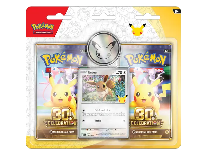 30th celebration 2 pack eevee blister