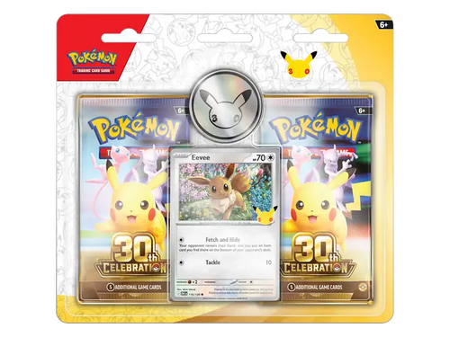 30th celebration 2 pack eevee blister