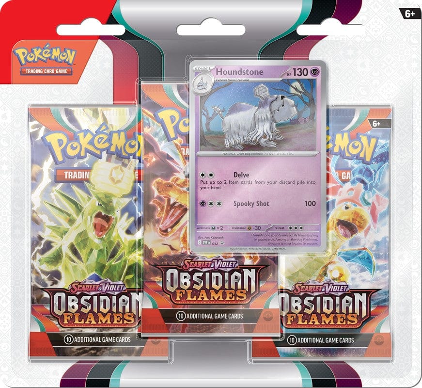 Obsidian Flames – 3 Pack Blister (Houndstone promo)